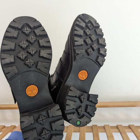 Timberland Black Combat & Moto Boots - Picture 2 of 6